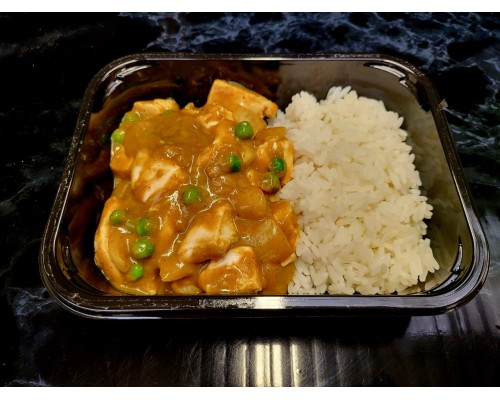Home made chicken curry and rice